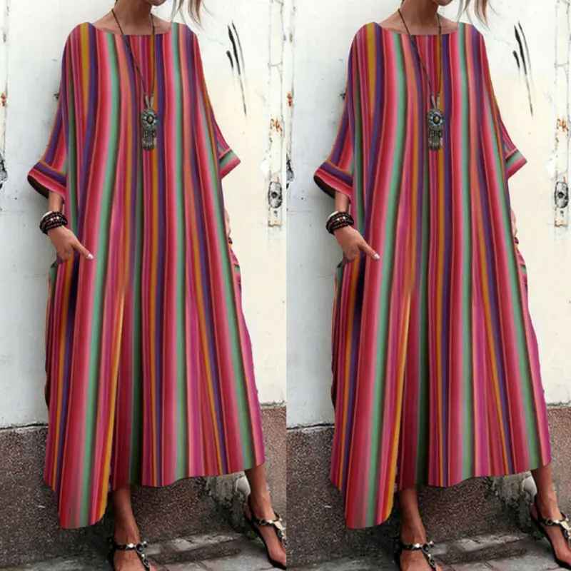 2019 Ladies Women Dress Summer Beach Boho Long Maxi Dresses Evening Party Sundress
2019 Ladies Women Dress Summer Beach Boho Long Maxi Dresses Evening Party Sundress