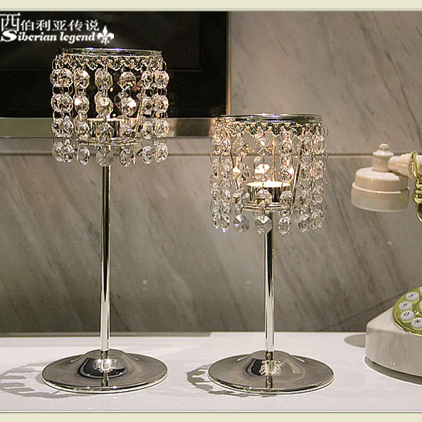 European Iron Crystal Candlestick Romantic Candlelight Home Furnishing Restaurant Candle Ornaments Candel Holder
European Iron Crystal Candlestick Romantic Candlelight Home Furnishing Restaurant Candle Ornaments Candel Holder
