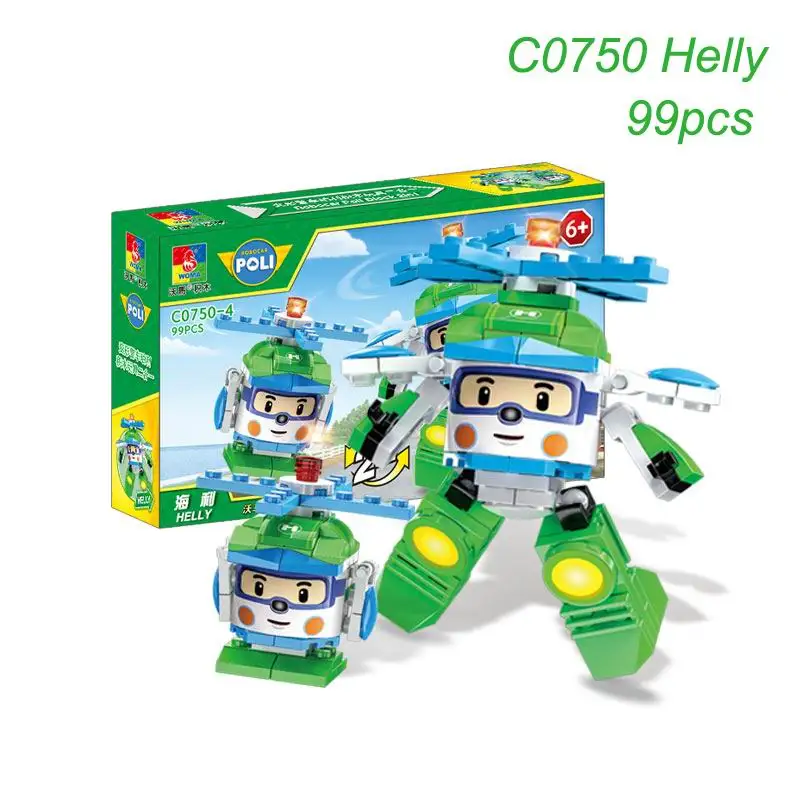 Robocar Poli Transformation Building Blocks Helly Helicopter Figure Creative Bricks Educational Kids Toys Compatible DIY Block
Robocar Poli Transformation Building Blocks Helly Helicopter Figure Creative Bricks Educational Kids Toys Compatible DIY Block