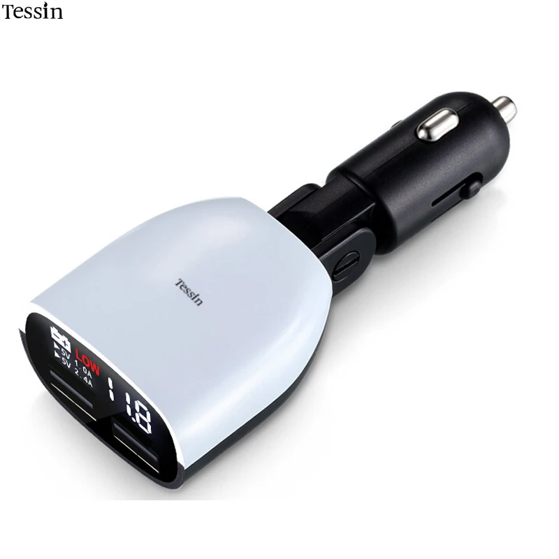 Car Charger 2 USB Output 3.4A LED Display Low Voltage Alarm For Iphone 5S 6 6S 7 Plus Ipad Samsung Huawei ZTE Lenovo DC Adapter
Car Charger 2 USB Output 3.4A LED Display Low Voltage Alarm For Iphone 5S 6 6S 7 Plus Ipad Samsung Huawei ZTE Lenovo DC Adapter