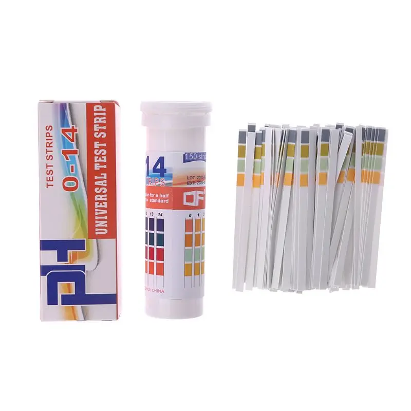 150 Strips Bottled PH Test Strip Full Range 0-14 1-14 4.5-9 pH Acidic Alkaline Indicator Urine Saliva Universal
150 Strips Bottled PH Test Strip Full Range 0-14 1-14 4.5-9 pH Acidic Alkaline Indicator Urine Saliva Universal