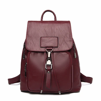 2019 Female Leather Backapcks Large Capacity Sac A Dos Women Backpack School Bags For Girl Travel Ladies Bagpack Casual Daypack
2019 Female Leather Backapcks Large Capacity Sac A Dos Women Backpack School Bags For Girl Travel Ladies Bagpack Casual Daypack
