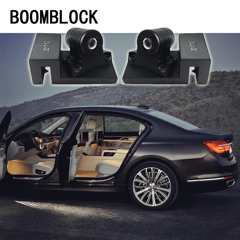 Светодиодные лампы проекторы с эффектом тени для BMW E90 F30 F10 Audi A3 A6 C5 C6 Hyundai i30 ix35 ix25