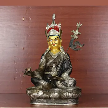 

Buddha statue large # HOME family efficacious safe Talisman Tibetan Buddhism Guru Rinpoche Padmasambhava Buddha brass statue