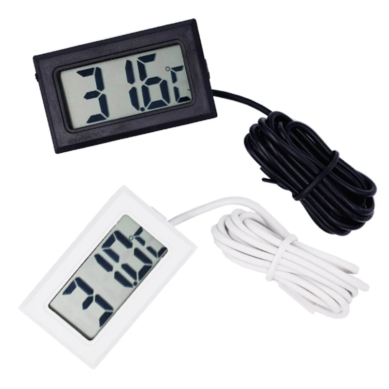 1M Mini LCD Digital Thermometer Indoor Fridge Freezer Temperature Meter Sensor Humidity Meter Waterproof Probe Instrument
1M Mini LCD Digital Thermometer Indoor Fridge Freezer Temperature Meter Sensor Humidity Meter Waterproof Probe Instrument