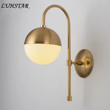 Modern Gold LED Wall Lamp Wall Decor Glass Ball Wandlamp Living Room Bedroom Beside Lamp Loft Retro Indoor Decoration Wall Light
Modern Gold LED Wall Lamp Wall Decor Glass Ball Wandlamp Living Room Bedroom Beside Lamp Loft Retro Indoor Decoration Wall Light