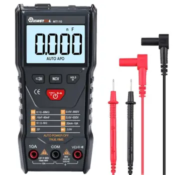 MT110 Auto Measure Multimeter True RMS Digital 6000 Counts Display Multimeter + NCV/Super Bright Flashlight Function
MT110 Auto Measure Multimeter True RMS Digital 6000 Counts Display Multimeter + NCV/Super Bright Flashlight Function
