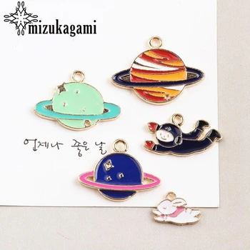 Zinc Alloy Enamel Charms Golden Drop Oil Cosmic Planet Charms 10pcs/lot For DIY Fashion Jewelry Making Finding Accessories 
Zinc Alloy Enamel Charms Golden Drop Oil Cosmic Planet Charms 10pcs/lot For DIY Fashion Jewelry Making Finding Accessories
