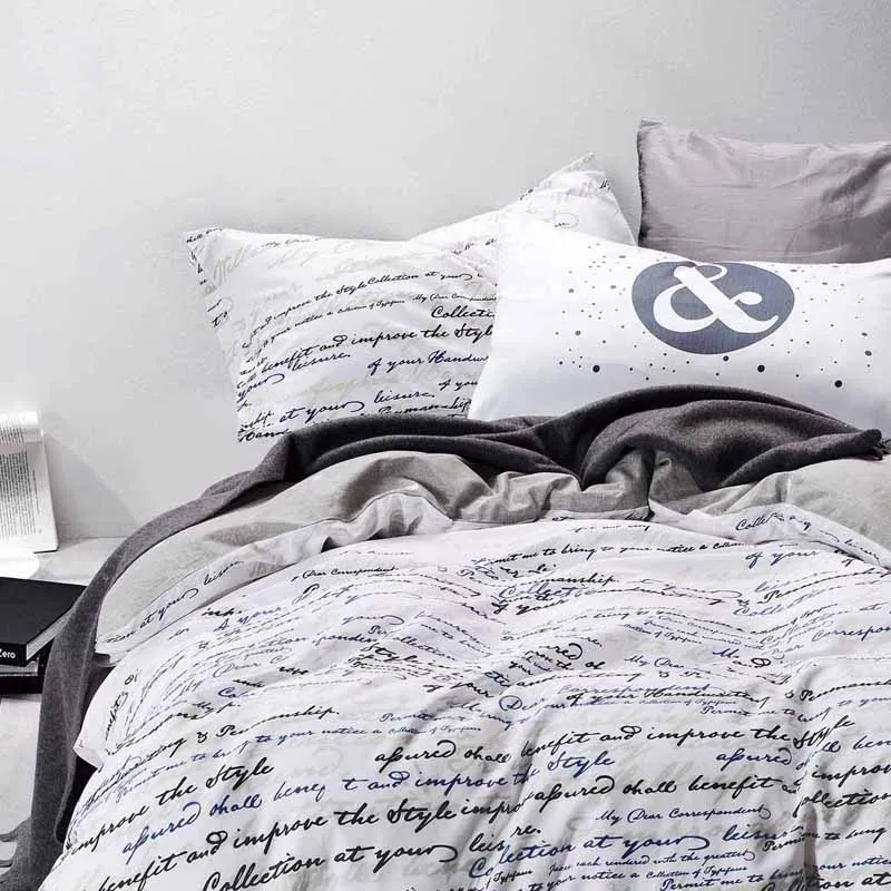 600TC COTTON bedding sets Euro King Size Duvet Quilts Cover Set bed linens set bedclothes Bed set Double Queen Single Letter
600TC COTTON bedding sets Euro King Size Duvet Quilts Cover Set bed linens set bedclothes Bed set Double Queen Single Letter