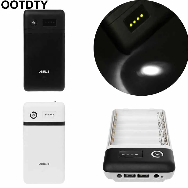 Dual USB QC 3.0 6x 18650 Battery DIY Power Bank Box With LED Light DC 9V 12V Charger For iPhone Xiaomi Cell Phone Tablet
Dual USB QC 3.0 6x 18650 Battery DIY Power Bank Box With LED Light DC 9V 12V Charger For iPhone Xiaomi Cell Phone Tablet