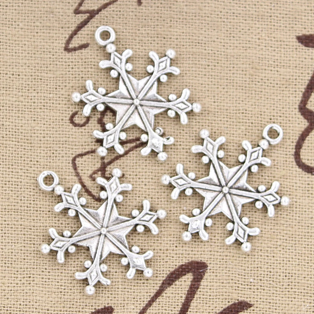 6pcs Charms snow snowflake 28x22mm Antique Making pendant fit,Vintage Tibetan Bronze Silver,DIY bracelet necklace
6pcs Charms snow snowflake 28x22mm Antique Making pendant fit,Vintage Tibetan Bronze Silver,DIY bracelet necklace