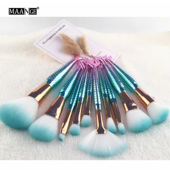 MAANGE 6/10PCS Mermaid Makeup Brushes Set Foundation Eye Shadow Blending Powder Contour Blush CosmeticsMake Up Brush Tool Kits
MAANGE 6/10PCS Mermaid Makeup Brushes Set Foundation Eye Shadow Blending Powder Contour Blush CosmeticsMake Up Brush Tool Kits