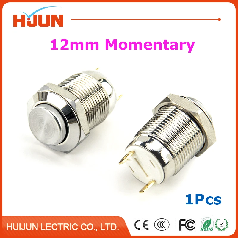 1pcs 12mm Waterproof Momentary High Round Stainless Steel Metal Push Button Switch Car Start Horn Speaker Bell Automatic Reset
1pcs 12mm Waterproof Momentary High Round Stainless Steel Metal Push Button Switch Car Start Horn Speaker Bell Automatic Reset