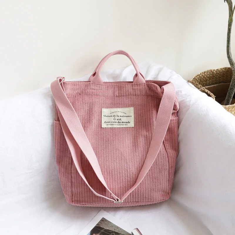 Corduroy Canvas Handbag For Women 2019 High Capacity Shopping Bag Simple Style Girls Shoulder Bag Ladies Crossbody Bags New
Corduroy Canvas Handbag For Women 2019 High Capacity Shopping Bag Simple Style Girls Shoulder Bag Ladies Crossbody Bags New