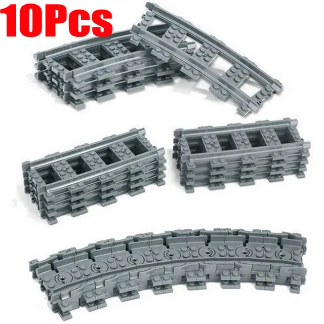10Pcs/Lot City Train Track Rail Straight Rails Curved Rails Figure Blocks Construction Toys For Children Compatible
10Pcs/Lot City Train Track Rail Straight Rails Curved Rails Figure Blocks Construction Toys For Children Compatible