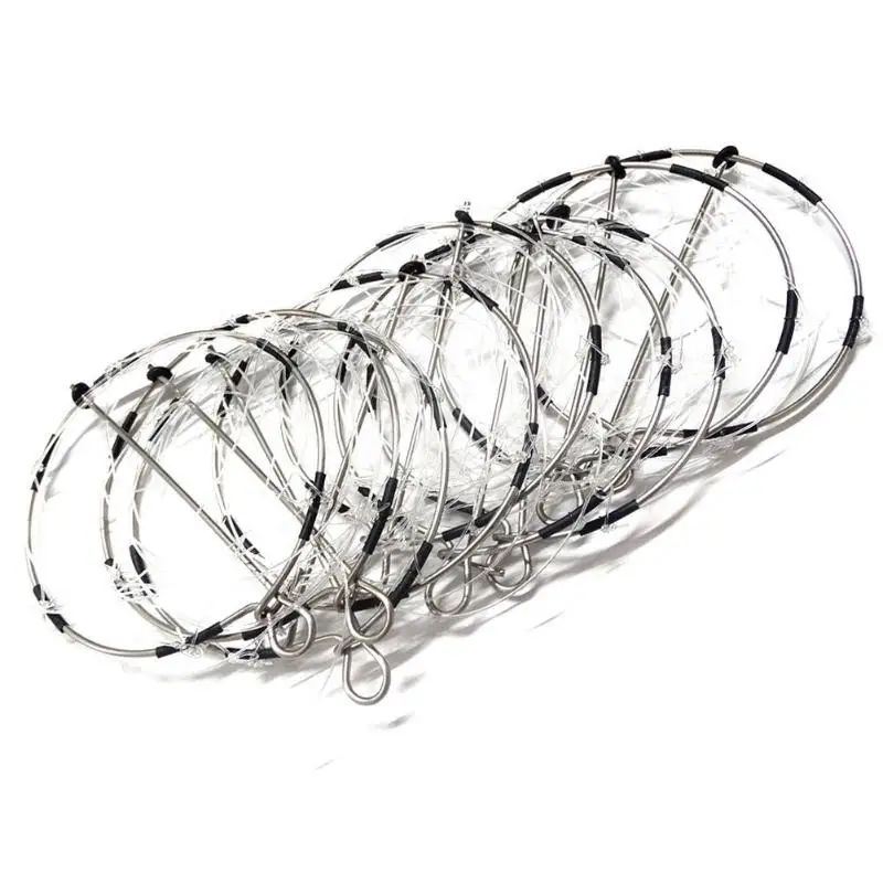 10pcs 6-Ring Portable Fishing Shrimp Crab Cast Trap Catch Crabs Tool Set Fishing Tackle Iron Wire Durable Crab Rule Tools
10pcs 6-Ring Portable Fishing Shrimp Crab Cast Trap Catch Crabs Tool Set Fishing Tackle Iron Wire Durable Crab Rule Tools