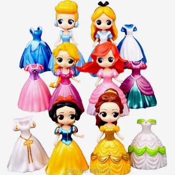 Magiclip Ariel Snow White Cinderella Alice Magic Clip Dress PVC Action Figures Rapunzel Dolls Belle Anime Figurines Kids Toys
Magiclip Ariel Snow White Cinderella Alice Magic Clip Dress PVC Action Figures Rapunzel Dolls Belle Anime Figurines Kids Toys