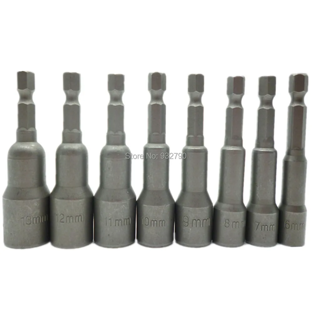 8pcs Magnetic Nut Driver Set Socket Adapter Adaptor Hex Drill Bit 6-13mm Screwdrivers Nutdrivers Socket Nut Setters Driver Bits
8pcs Magnetic Nut Driver Set Socket Adapter Adaptor Hex Drill Bit 6-13mm Screwdrivers Nutdrivers Socket Nut Setters Driver Bits