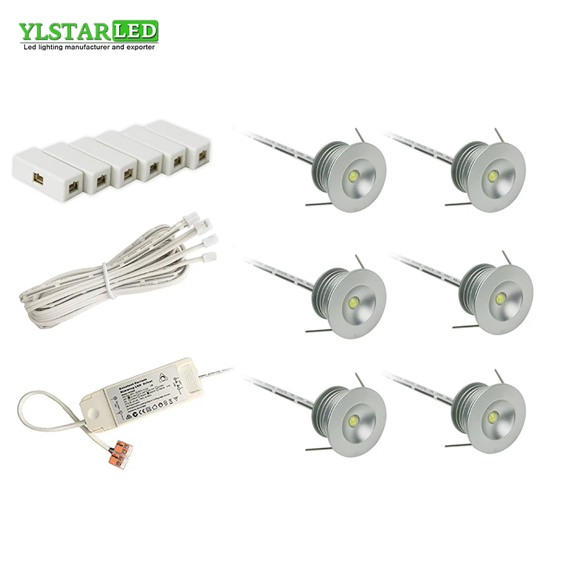 YLSTAR Бесплатная доставка AC85-265V утопленный 1 Вт мини светодиодный прожектор