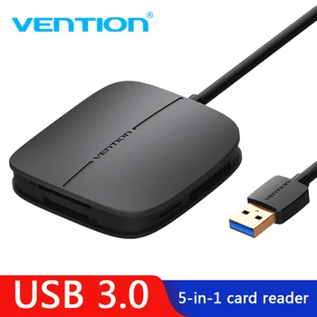 Vention All in 1 USB 3.0 Card Reader Multi Memory Card Reader USB for TF for SD for CF for MS Card Adapter Support 256G
Vention All in 1 USB 3.0 Card Reader Multi Memory Card Reader USB for TF for SD for CF for MS Card Adapter Support 256G
