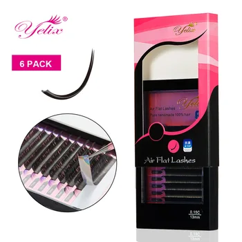 Yelix Individual Flat Lashes Flat Eyelash Extension Ellipse Eyelashes Fake EyeLash Natural Matte Split-tips False Eyelashes 6pcs
Yelix Individual Flat Lashes Flat Eyelash Extension Ellipse Eyelashes Fake EyeLash Natural Matte Split-tips False Eyelashes 6pcs