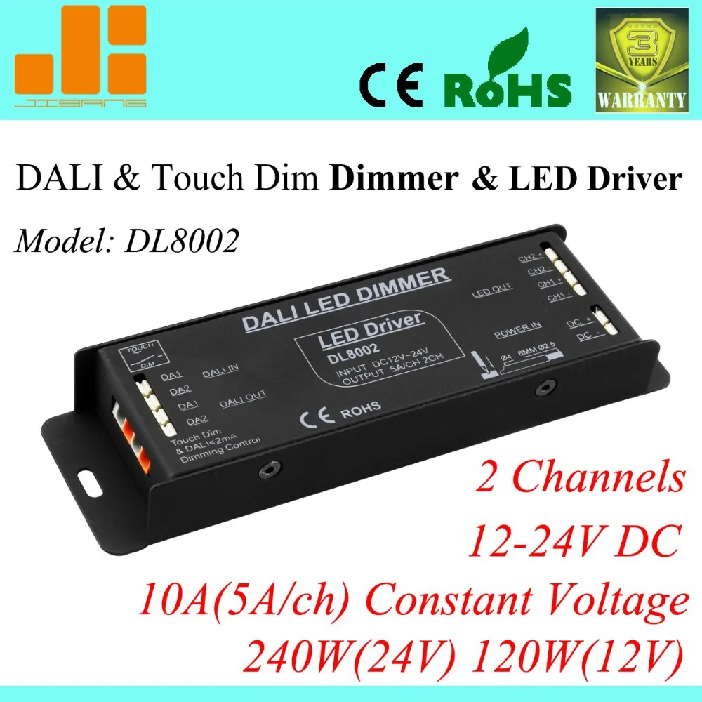 Free Shipping 2 Channels DALI dimmer,10A/240W, DALI Power Supplier, DALI pwm Driver, Constant Voltage DL8002
Free Shipping 2 Channels DALI dimmer,10A/240W, DALI Power Supplier, DALI pwm Driver, Constant Voltage DL8002