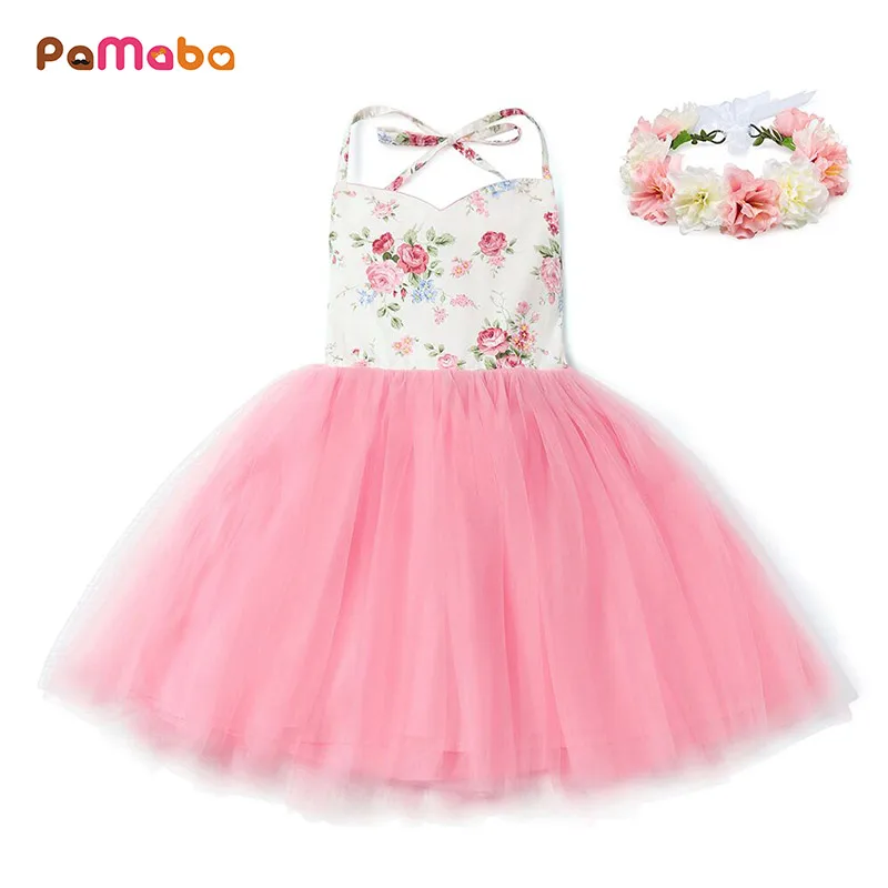 PaMaBa Brand New Baby Girls Floral Dress Spaghetti Strap Halter Sundress Backless Stretchy Summer Children's Party Vestidos Robe
PaMaBa Brand New Baby Girls Floral Dress Spaghetti Strap Halter Sundress Backless Stretchy Summer Children's Party Vestidos Robe