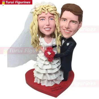 Anniversay Fully Customer Design Bobble Head Clay Figurines Based on Customers' Photos Using As Wedding or Birthday Cake Topper
Anniversay Fully Customer Design Bobble Head Clay Figurines Based on Customers' Photos Using As Wedding or Birthday Cake Topper