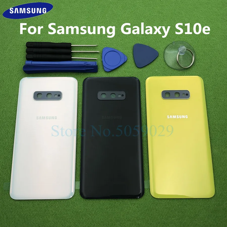Оригинальная задняя крышка аккумулятора S10E для Samsung Galaxy S10e G970 G970F DS замена корпуса