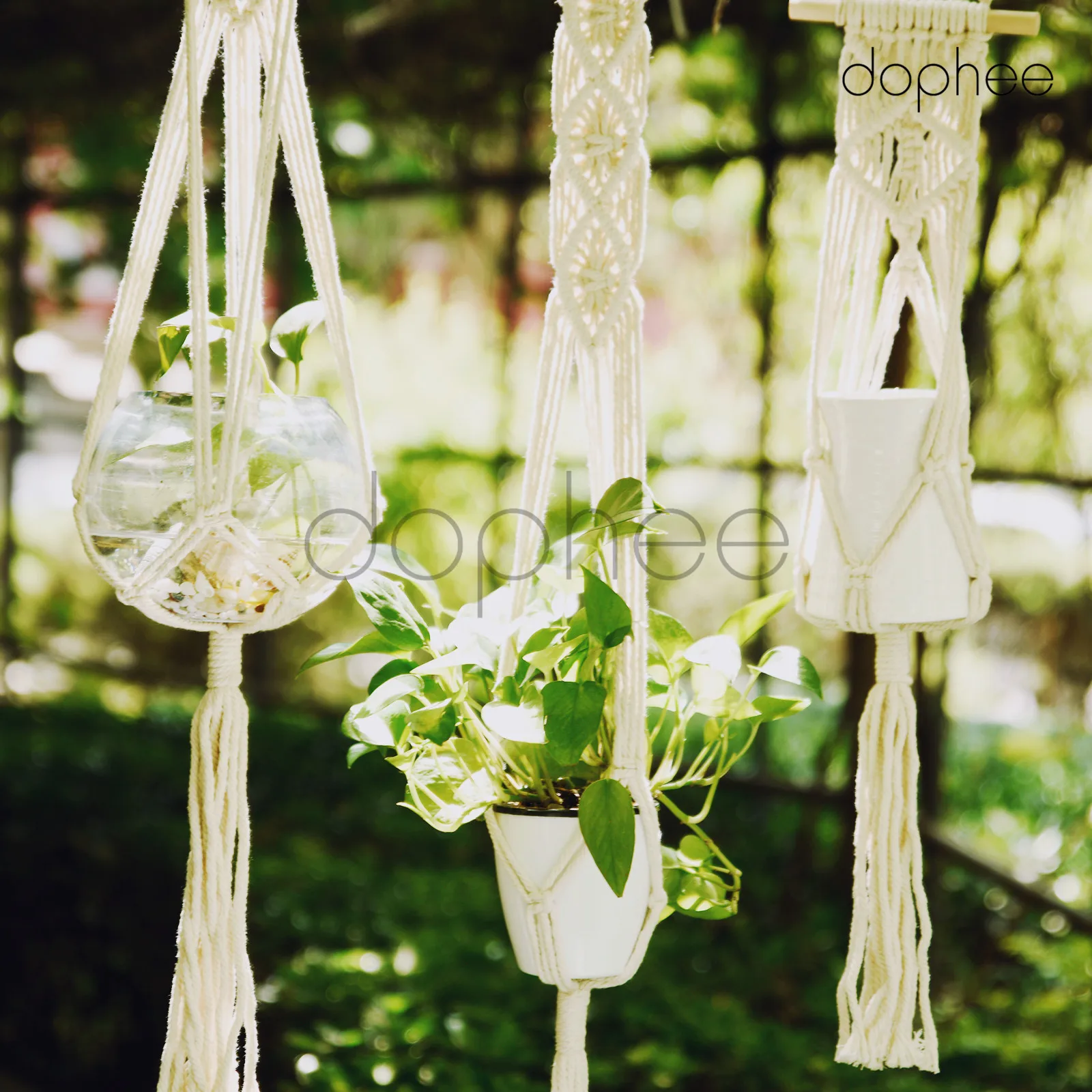 dophee 1pcs Macrame Plant Hanger Flower Pot Hanging Suspend Planter Basket Net Cotton Rope For Balcony Garden Home Decoration
dophee 1pcs Macrame Plant Hanger Flower Pot Hanging Suspend Planter Basket Net Cotton Rope For Balcony Garden Home Decoration