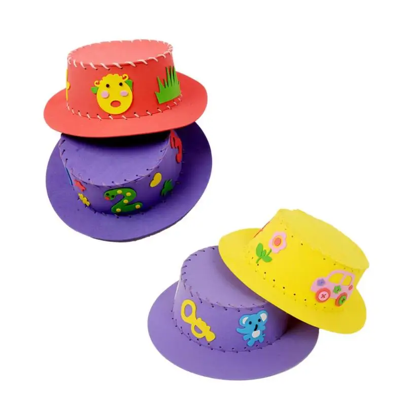 Handmade Sunshade Cap DIY Puzzle Hand Painted Cap Developing Intelligent Toys For Infants Children Education Toys
Handmade Sunshade Cap DIY Puzzle Hand Painted Cap Developing Intelligent Toys For Infants Children Education Toys