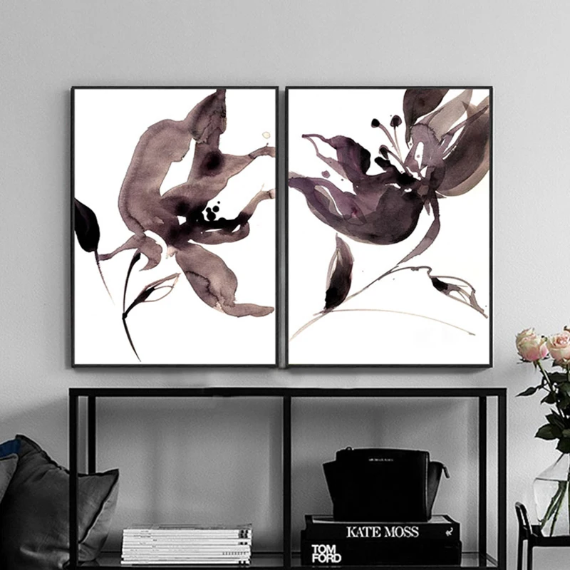 Watercolor painting flowers Abstract canvas art nordic poster and prints Brown home decoration 3 piece pictures for living room
Watercolor painting flowers Abstract canvas art nordic poster and prints Brown home decoration 3 piece pictures for living room