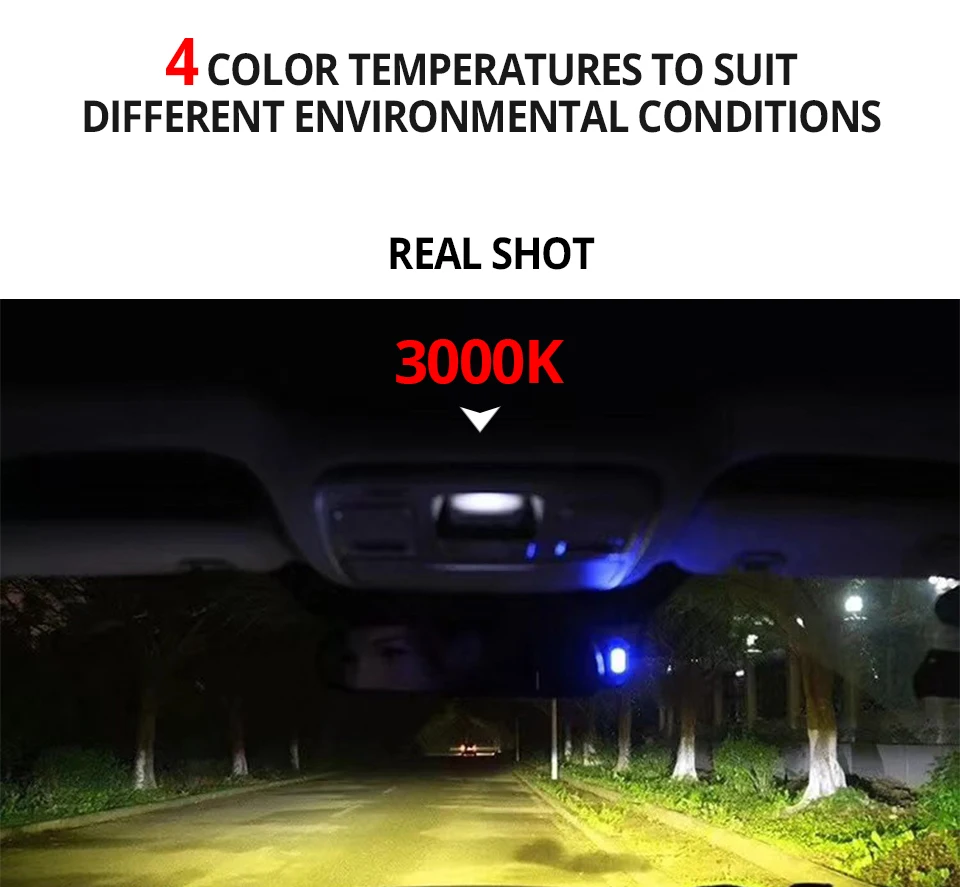 Foxcncar LED H7 3000K 4300K 6500K 8000K H4 LED Car Headlight canbus mini DOB 12V 10000LM 72W H1 H11 H8 9005 HB3 HB4 9006 9012 (7)