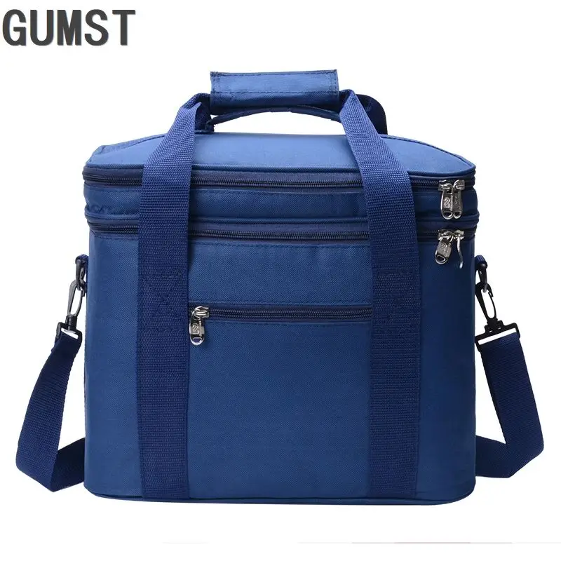 GUMST Double Decker Cooler Bag Thickening Oxford Cloth Ice Pack Fresh Insulated Thermal Picnic Lunch Box Food Bag
GUMST Double Decker Cooler Bag Thickening Oxford Cloth Ice Pack Fresh Insulated Thermal Picnic Lunch Box Food Bag
