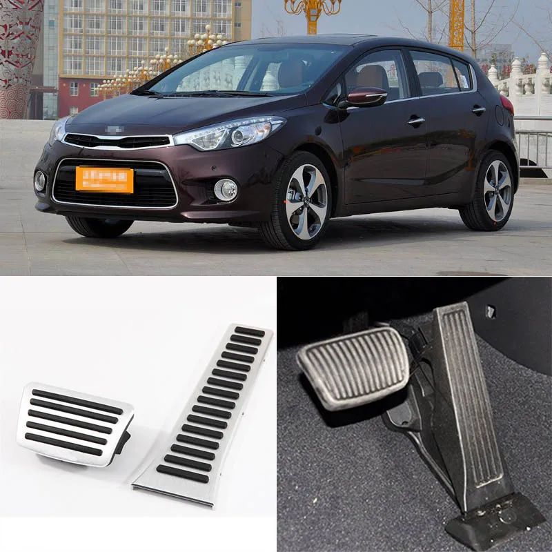 2 шт. алюминиевый нескользящий чехол для педали газа тормоза Kia K3S 2014 AT | Автомобили