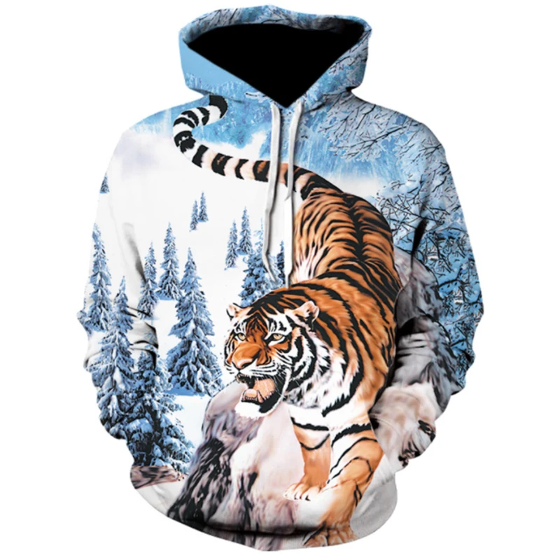 2019 autumn and winter new men's fashion leisure travel long-sleeved thin pocket hooded shirt tiger down the mountain 3D printin
2019 autumn and winter new men's fashion leisure travel long-sleeved thin pocket hooded shirt tiger down the mountain 3D printin