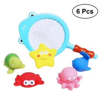 6Pcs Sea Animal Fishing Floating Toy Bath Toys Set Cute Cartoon Fishing Game Bathtub Toy Beach Toy for Kids Children Toddler
6Pcs Sea Animal Fishing Floating Toy Bath Toys Set Cute Cartoon Fishing Game Bathtub Toy Beach Toy for Kids Children Toddler