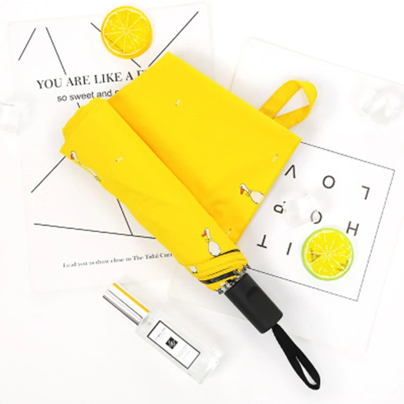 Small and fresh full-automatic vinyl sunshade woman three fold sunshade cartoon student sun umbrella anti-ultraviolet
Small and fresh full-automatic vinyl sunshade woman three fold sunshade cartoon student sun umbrella anti-ultraviolet