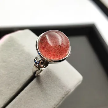 Natural Red Strawberry Quartz Ring 925 Sterling Silver For Woman Female Party New AAAAA 13x13mm Luxury Crystal Adjustable Ring
Natural Red Strawberry Quartz Ring 925 Sterling Silver For Woman Female Party New AAAAA 13x13mm Luxury Crystal Adjustable Ring