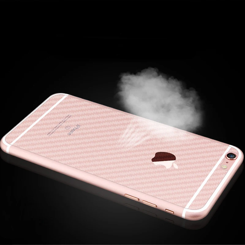 NYFundas 3D Anti-fingerprint Screen Protector Transparent Carbon Fiber Back Film For iphone 7 plus 5 5s SE 6 6s 6plus Protection