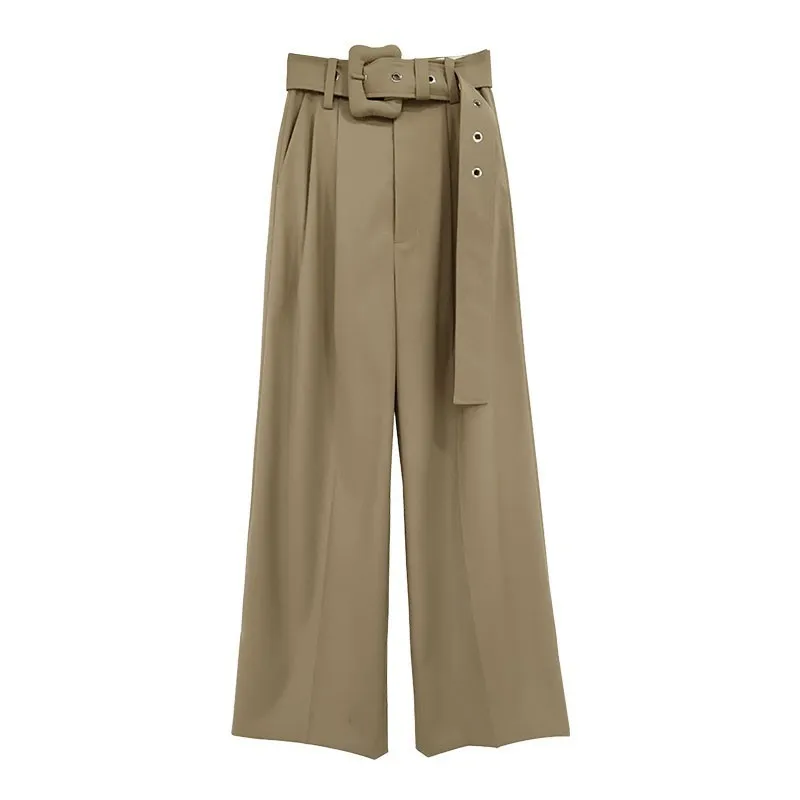Daily Apparel Casual Black Trousers for Women High Waist Bandage Wide Leg Long Pants Female Spring Autumn 2018 Korean Fashion
Daily Apparel Casual Black Trousers for Women High Waist Bandage Wide Leg Long Pants Female Spring Autumn 2018 Korean Fashion