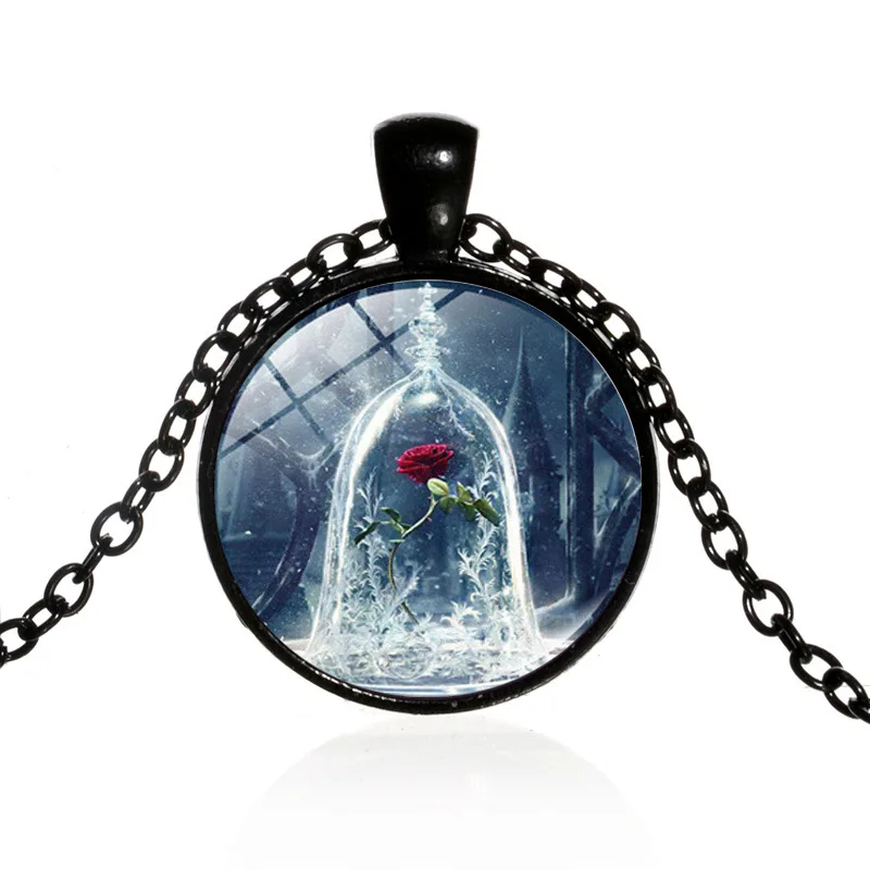 Beauty and the Beast Time Gem necklace popular alloy glass pendant necklace sweater chain creative toys gift accessories
Beauty and the Beast Time Gem necklace popular alloy glass pendant necklace sweater chain creative toys gift accessories