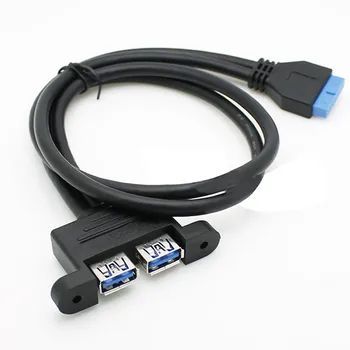 2 Ports Usb 3.0/2.0/1.1 A Type Female To Motherboard 20 Pin Header Male Cable Usb3.0 20Pin To 2 Ports Female Cables 50Cm
2 Ports Usb 3.0/2.0/1.1 A Type Female To Motherboard 20 Pin Header Male Cable Usb3.0 20Pin To 2 Ports Female Cables 50Cm