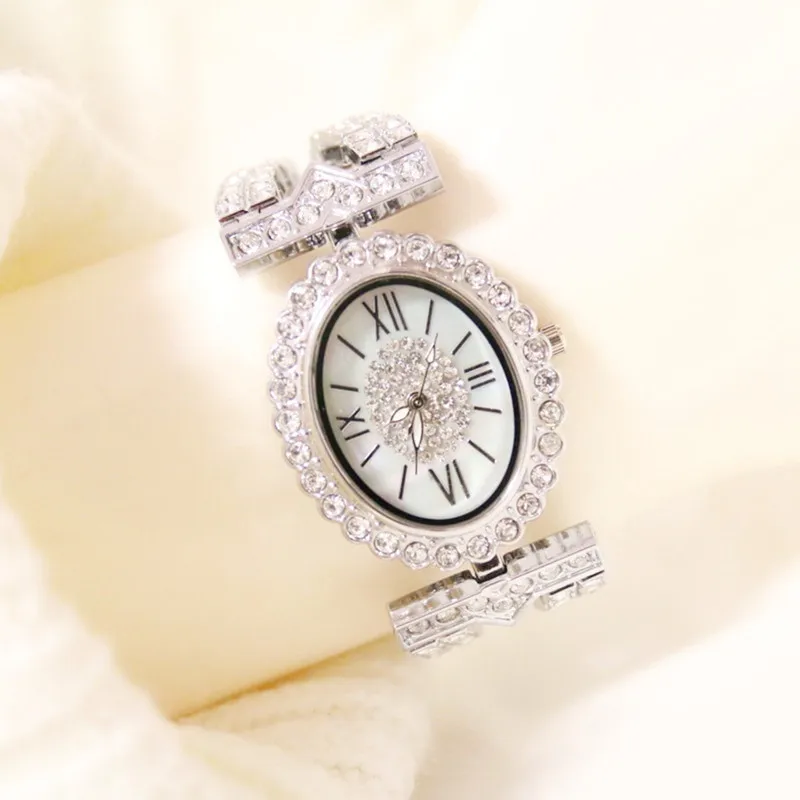 Rhinestone Watch Best Selling Ladies Quartz Movement Watch High-end Linked List Custom Full Diamond Female Watch Silver
Rhinestone Watch Best Selling Ladies Quartz Movement Watch High-end Linked List Custom Full Diamond Female Watch Silver