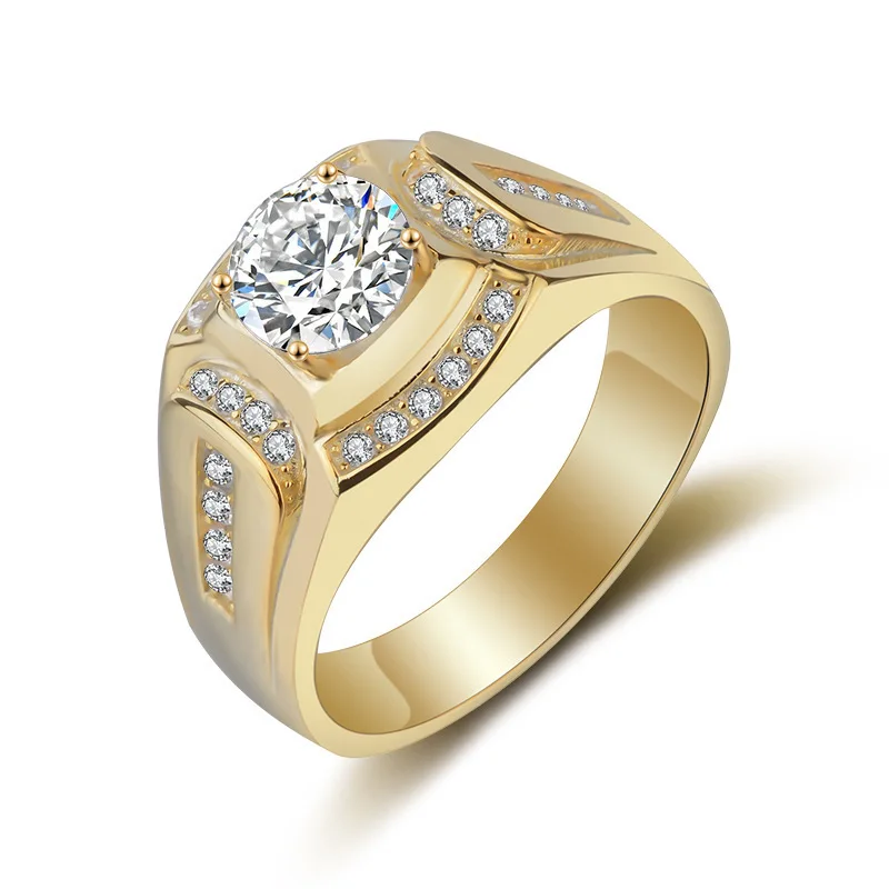 Handsome Men Jewelry Wedding band Ring Zircon Gold Silver Color male Engagement Finger ring
Handsome Men Jewelry Wedding band Ring Zircon Gold Silver Color male Engagement Finger ring