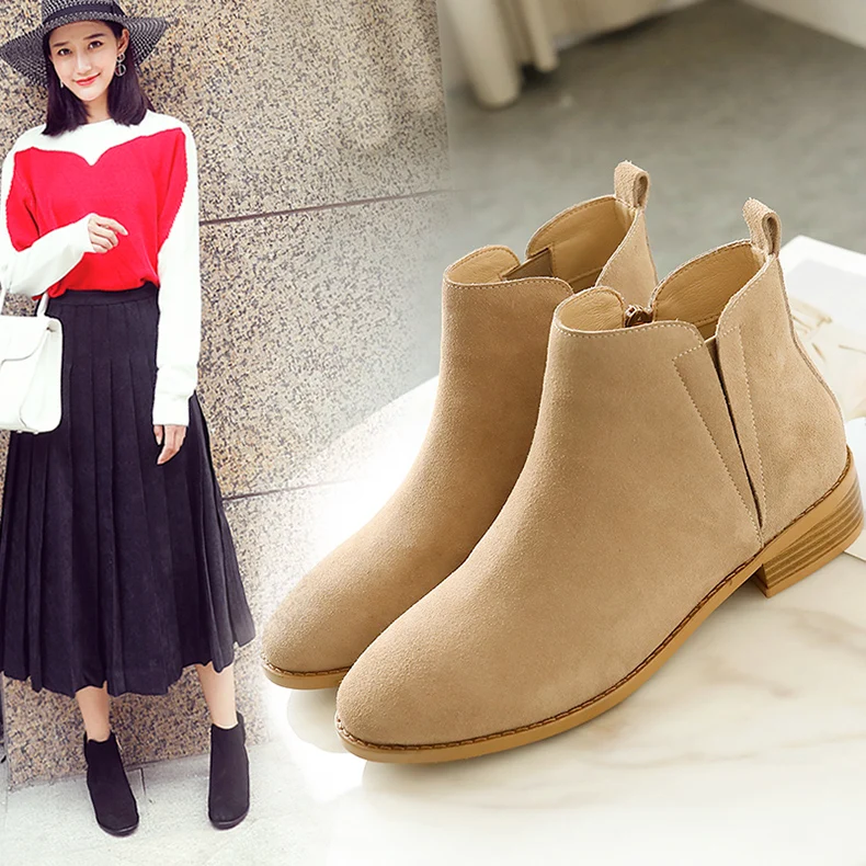 MYCOLEN 2019 Woman Platform Cozy Chelsea Boots Luxury Designer Black Autumn Winter Ankle Boots Fashion With Leather Boots
MYCOLEN 2019 Woman Platform Cozy Chelsea Boots Luxury Designer Black Autumn Winter Ankle Boots Fashion With Leather Boots