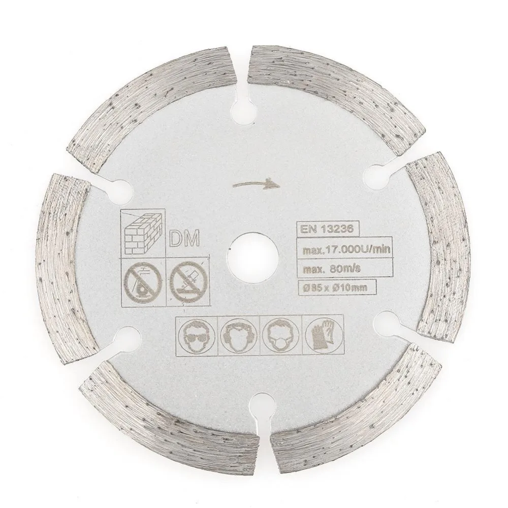 Circular Saw Blade Diamond Wood Cutting Disc High Hardness Rotary Tool Cutter Blade Disc Saw Cutting Wheel 85mmx10mm 
Circular Saw Blade Diamond Wood Cutting Disc High Hardness Rotary Tool Cutter Blade Disc Saw Cutting Wheel 85mmx10mm