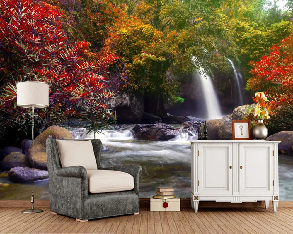 Custom Tropic Park Waterfalls Stones Autumn Waterfall Nature 3d wallpaper,restaurant living room bedroom TV wall papel de parede
Custom Tropic Park Waterfalls Stones Autumn Waterfall Nature 3d wallpaper,restaurant living room bedroom TV wall papel de parede