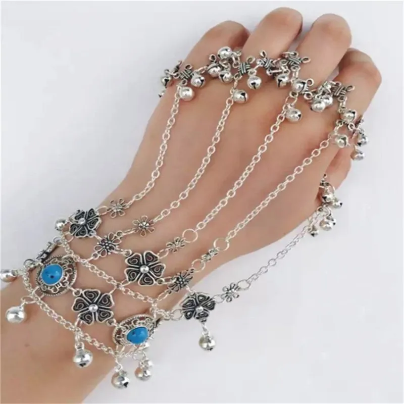Trendy Vintage Statement Bracelets & Bangles Coin Tassel Bell Finger Bracelet Wholesale For Women Fashion Jewelry
Trendy Vintage Statement Bracelets & Bangles Coin Tassel Bell Finger Bracelet Wholesale For Women Fashion Jewelry