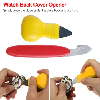 2pcs Watch Back Cover Case Opener Remover Battery Change Portable 76x45mm Watchmaker Repair Tool Kit 
2pcs Watch Back Cover Case Opener Remover Battery Change Portable 76x45mm Watchmaker Repair Tool Kit